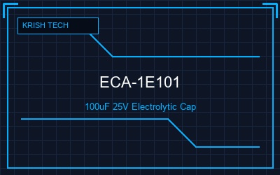100uF 25V Aluminum Electrolytic Capacitor